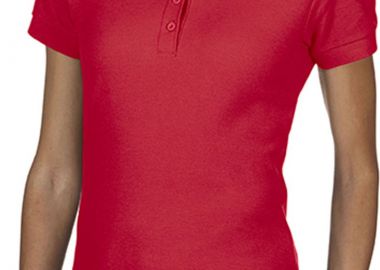 Γυναικεία Μπλούζα Polo 64800L Gildan Softstyle Double Pique Red - Gildan - 