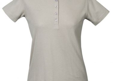 Γυναικεία Μπλούζα Πόλο Kuwait Lady JRC Πικέ με Γιακά Μάο Light Grey - JRC - 