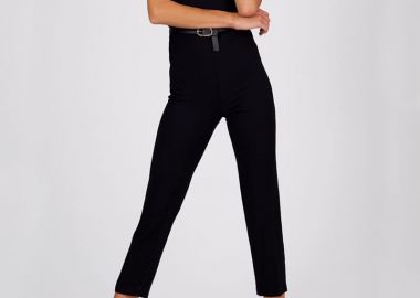 Γυναικεία ολόσωμη φόρμα με τούλι στον ώμο - SOU - 