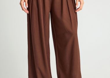 Γυναικεία παντελόνα linen blend - FUNKY BUDDHA - 