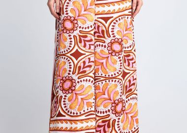 Γυναικεία παντελόνα με μοτίβο - FUNKY BUDDHA - 