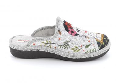 Γυναικεία Παντόφλα Adam's Χρώματος Γκρι 754-24518-25.2 - ADAM'S - 