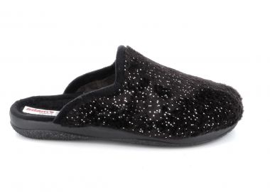 Γυναικεία Παντόφλα Adam's Χρώματος Μαύρο 624-24627-29.1 - ADAM'S - 