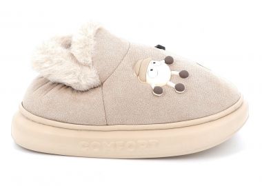 Γυναικεία Παντόφλα Adam's Χρώματος Μπεζ 896-25506-29.1 - ADAM'S - 