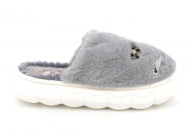 Γυναικεία Παντόφλα B-Soft Ανατομική Χρώματος Γκρι 25246.GR - B-SOFT - 