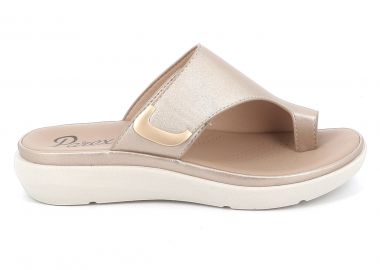 Γυναικεία Παντόφλα Comfort Parex Χρώματος Χρυσό 12131030.P - PAREX - 