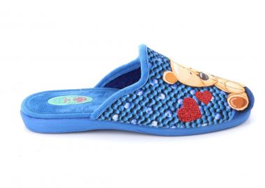 Γυναικεία Παντόφλα Natalia Χρώματος Μπλε 5027 - NATALIA - 