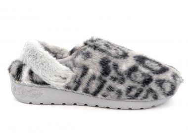 Γυναικεία Παντόφλα Parex Χρώματος Γκρι Λεοπάρ 10132115.GR - PAREX - 