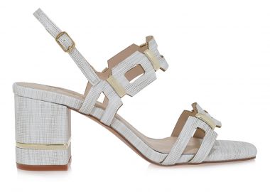 Γυναικεία Πεδίλα Exe BRUNA-520 Ασήμι Στάμπα W47005204V31 - Exe - 