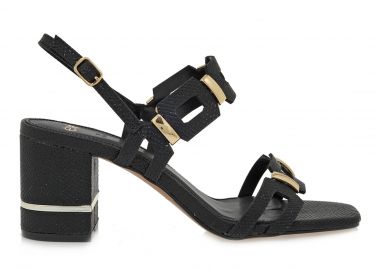 Γυναικεία Πέδιλα Exe BRUNA-520 Μαύρο Φίδι W47005204006 - Exe - 