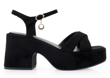 Γυναικεία Πέδιλα Exe W6199-R7502 Μαύρο Καστόρι W454R5205004 - Exe - 