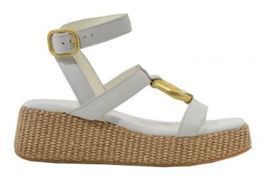 Γυναικεία πέδιλα KOMIS&KOMIS B72 λευκό δέρμα - KOMIS&KOMIS - 