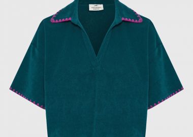 Γυναικεία πετσετέ μπλούζα πόλο - FUNKY BUDDHA - 