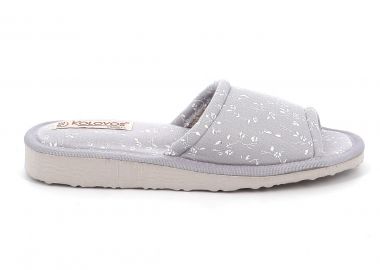 Γυναικεία Πετσετέ Παντόφλα Kolovos Χρώματος Γκρι 78 GKRI - KOLOVOS - 