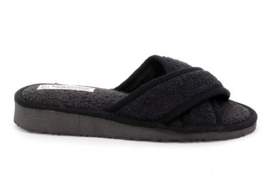 Γυναικεία Πετσετέ Παντόφλα Kolovos Χρώματος Μαύρο 92 BLACK - KOLOVOS - 