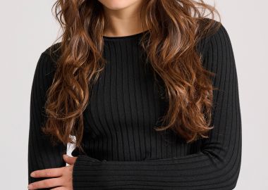 Γυναικεία πλεκτή μπλούζα με βισκόζη - FUNKY BUDDHA - 