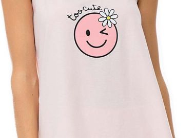 Γυναικεία Πυτζάμα Αμάνικη Minerva Too Cute Ροζ-Σομόν 51966-161 Ροζ-Σομόν - Minerva - 