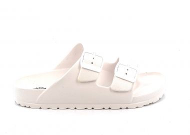 Γυναικεία Σαγιονάρα Ateneo Χρώματος Λευκό 01 SEA SANDALS.W - ATENEO - 