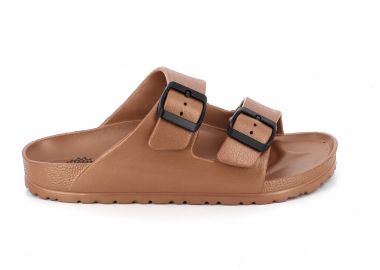 Γυναικεία Σαγιονάρα Ateneo Χρώματος Μπρονζέ Καφέ 01 SEA SANDALS.BR - ATENEO - 