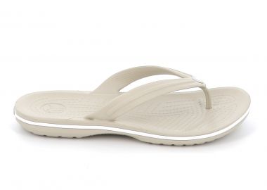 Γυναικεία Σαγιονάρα Crocs Crocband Flip Ανατομική Χρώματος Μπεζ 11033-1WY - CROCS - 