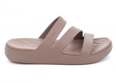 Γυναικεία Σαγιονάρα Crocs Getaway Strappy Ανατομική Χρώματος Καφέ 209587-0LF - CROCS - 