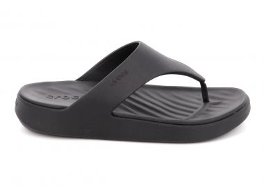 Γυναικεία Σαγιονάρα Crocs Getaway Triangle Flip Χρώματος Μαύρο 212018-001 - CROCS - 