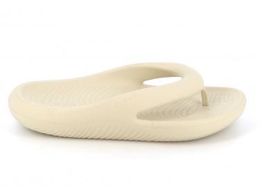 Γυναικεία Σαγιονάρα Crocs Mellow Flip Χρώματος Μπεζ 208437-2Y2 - CROCS - 