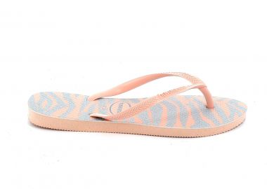 Γυναικεία Σαγιονάρα Havaianas Glitter Χρώματος Ροζ 4147852-0076 - HAVAIANAS - 
