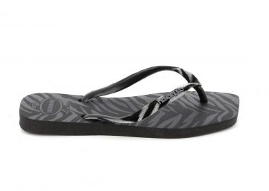 Γυναικεία Σαγιονάρα Havaianas Square Velvet Χρώματος Μαύρο 4148277-0090 - HAVAIANAS - 