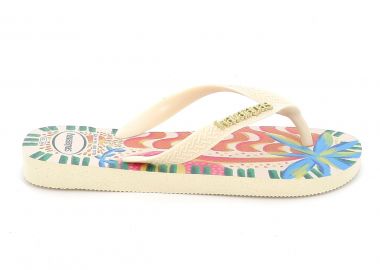Γυναικεία Σαγιονάρα Havaianas Tropicana Vibes Χρώματος Μπεζ 4150746-92561 - HAVAIANAS - 