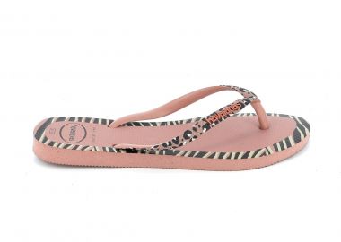 Γυναικεία Σαγιονάρα Havaians Slim Animals Fashion Χρώματος Ροζ 4147966-3544 - HAVAIANAS - 
