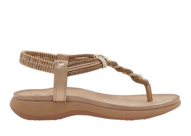 Γυναικεία Σανδάλια Exe BZX47962-RT1 Ροζ Χρυσό Μακραμέ W489Q621237M - Exe - 