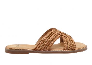 Γυναικεία Σανδάλια Flat Exe ZFD42090-4 Ταμπά Ψάθα Μπρονζέ W489Q49013Y8 - Exe - 