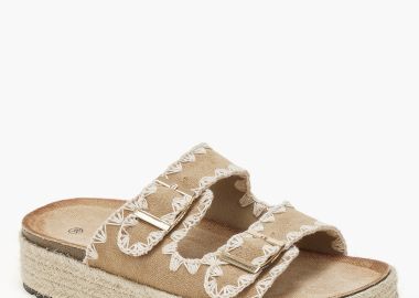 Γυναικεία σανδάλια flatform με σχοινί στη σόλα - Πούρο - Issue - 