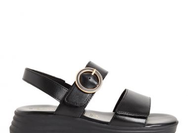 Γυναικεία Σανδάλια Flatforms Marco Tozzi 2-28708-46-001 Μαύρα - Marco Tozzi - 