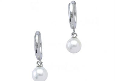 Γυναικεία σκουλαρίκια από ασήμι 925 κρεμαστά με πέρλες -  - 