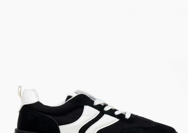 Γυναικεία sneakers με διχρωμία - Μαύρο - Issue - 