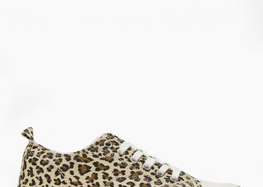 Γυναικεία sneakers με ψηλή σόλα - Λεοπάρ - Issue - 