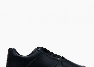Γυναικεία sneakers μονόχρωμα - Μαύρο - Issue - 