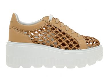 Γυναικεία Sneakers Renato Garini 2201-61RG01 Μπεζ Πλεκτό W119R6113586 - Renato Garini - 