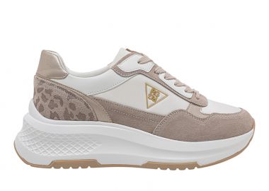 Γυναικεία Sneakers Renato Garini 2315-52RG58 Μπεζ Καστόρι Λευκό Λεοπάρ - Renato Garini - 