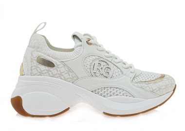 Γυναικεία Sneakers Renato Garini 2362-61RG50 Λευκό Πλατίνα Στάμπα W119R650308E - Renato Garini - 