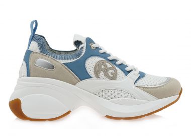 Γυναικεία Sneakers Renato Garini 2362-61RG50 Λευκό Σιέλ W119R6503481 - Renato Garini - 