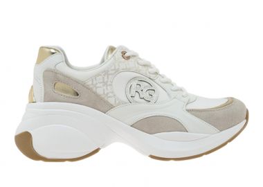 Γυναικεία Sneakers Renato Garini 2362-61RG51 Λευκό Πάγο Πλατίνα Στάμπα W119R65134W2 - Renato Garini - 