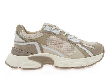 Γυναικεία Sneakers Renato Garini 2363-61RG52 Μπεζ Λευκό W119R3522263 - Renato Garini - 