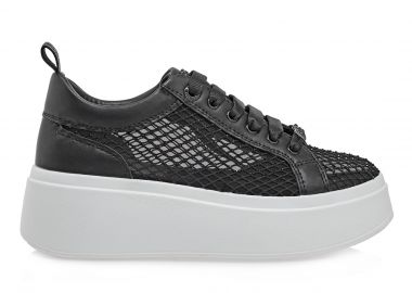 Γυναικεία Sneakers Renato Garini 88-61RG05C Μαύρο Φιλιτρέ Στρας W119R61539E0 - Renato Garini - 