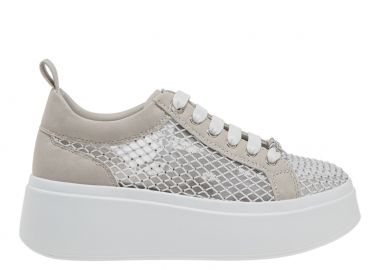 Γυναικεία Sneakers Renato Garini 88-61RG05C Off White Φιλτιρέ Στρας W119R61534V4 - Renato Garini - 