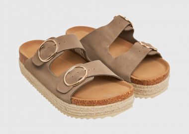 Γυναικεία suede σανδάλια - FUNKY BUDDHA - 