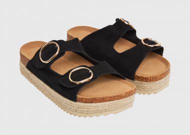 Γυναικεία suede σανδάλια - FUNKY BUDDHA - 