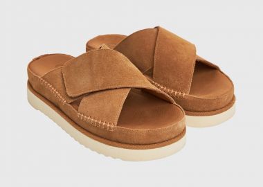 Γυναικεία suede σανδάλια - FUNKY BUDDHA - 